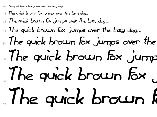 The Innocent Face font waterfall
